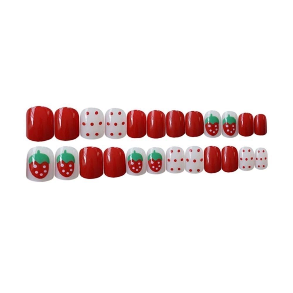Strawberry šĀ PatternāPress-OnāNails - Picture 3 of 6